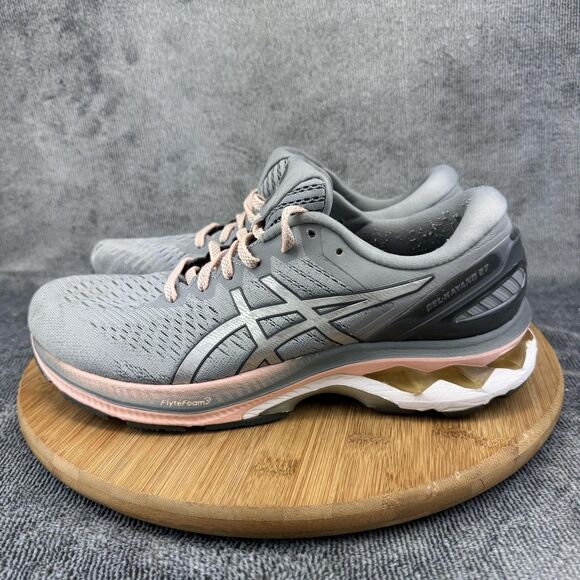 Asics Gel Kayano 27 Shoes Womens Size 10 Wide Gray Pink Running Support - Picture 3 of 10